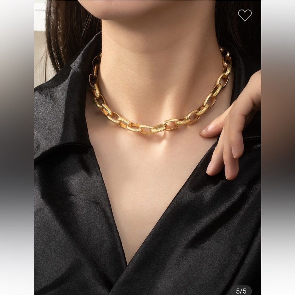 18 K GOLD DIPPED CHUNKY LINK CHAIN